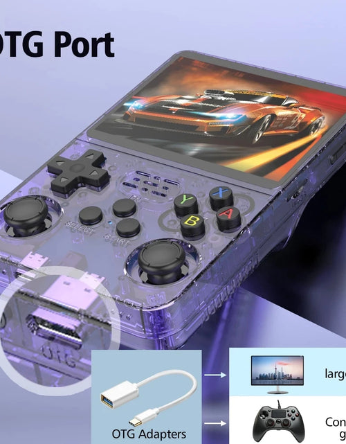 Load image into Gallery viewer, R36S ARKOS Retro Handheld Video Game Console Genuine 3.5 Inch IPS Multiple Colors Are Available Screen Portable Player 64GB Game
