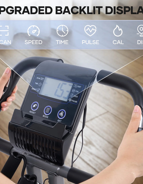Load image into Gallery viewer, 3In1 Folding Exercise Bike with 10 Levels of Adjustable Resistance Indoor Cycling Magnetic Upright Bike Stationary Exercise Bike Perfect for Home Use
