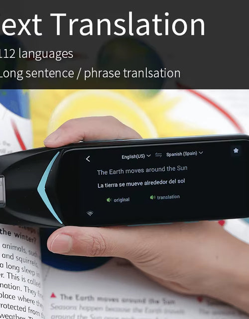 Load image into Gallery viewer, 3.99 Inch Scan Reader Pen 4 Pen Translator Real-Time Language Instant Voice Text Photo Translator Collins Dictionary
