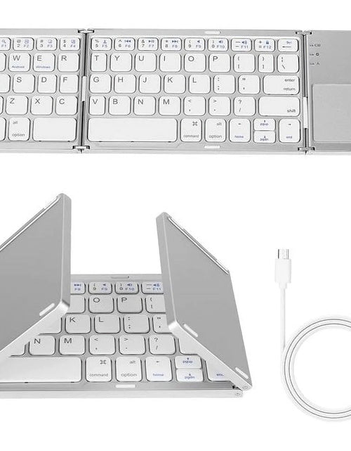 Load image into Gallery viewer, Portable Wireless Keyboard with Touchpad, Gray
