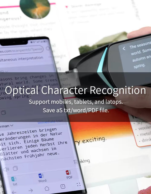 Load image into Gallery viewer, 3.99 Inch Scan Reader Pen 4 Pen Translator Real-Time Language Instant Voice Text Photo Translator Collins Dictionary
