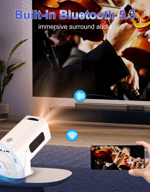 Load image into Gallery viewer, P330 Mini Projetor Android 11 300 ANSI 4K 8K 1080P Wifi6 BT5.0 Home Cinema Portable Projector
