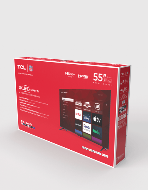Load image into Gallery viewer, 55” Class S4 (55S451) 4K UHD HDR Smart TV with Roku TV
