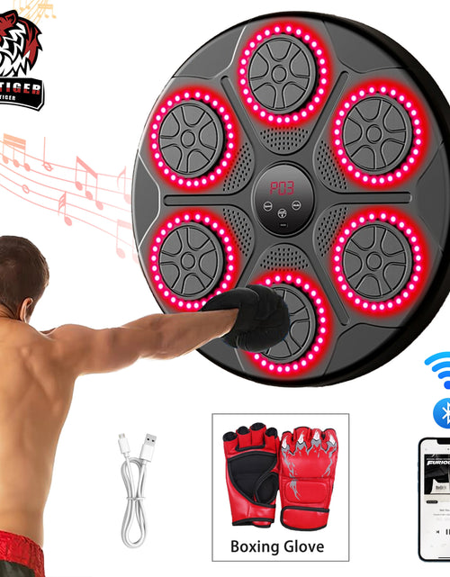 Load image into Gallery viewer, New Music Boxing Machine Smart Bluetooth Wall Mounted Music Boxing Trainer Gym Home Electronic Boxing Target Punching Equipment
