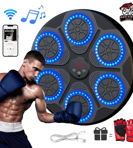 New Music Boxing Machine Smart Bluetooth Wall Mounted Music Boxing Trainer Gym Home Electronic Boxing Target Punching Equipment