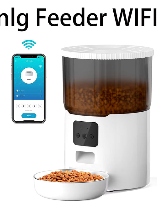Load image into Gallery viewer, 4L Pet Feeder Tuya WIFI Automatic Dog Food Dispenser Smart Cat Feeder 2L Cat Automatic Drinking Fountain Dog Water Feeder
