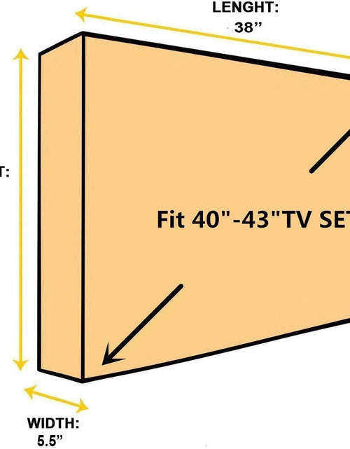 Load image into Gallery viewer, Outdoor 40"-43" TV Set Cover,Scratch Resistant Liner Protect LED Screen Best-Compatible with Standard Mounts and Stands (Black) … …
