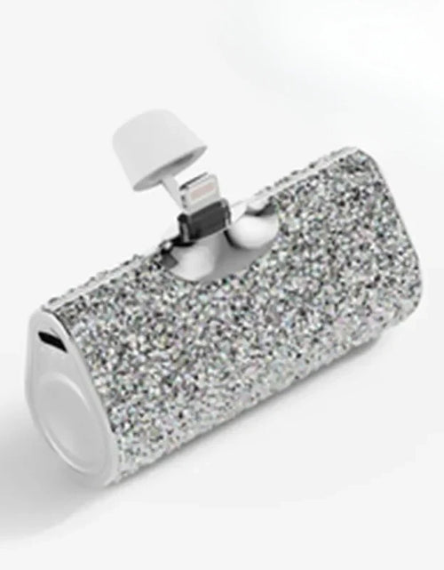 Load image into Gallery viewer, Portable Charger Mobile Power Bank Power Banks Fast Charging Power Bank Shiny Diamond Fashion High Quality 5000Mah
