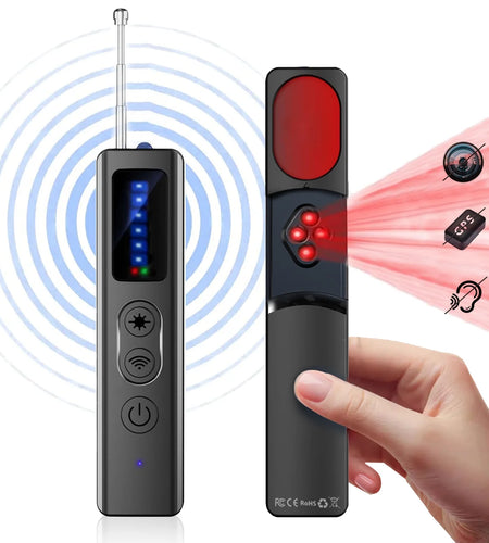 Hidden Camera Detector, Portable Listening/Gps Tracker Detector, Hidden Devices Detector, RF Wireless Signal Scanner for Home Office Travel, Camera Finder Device Detector